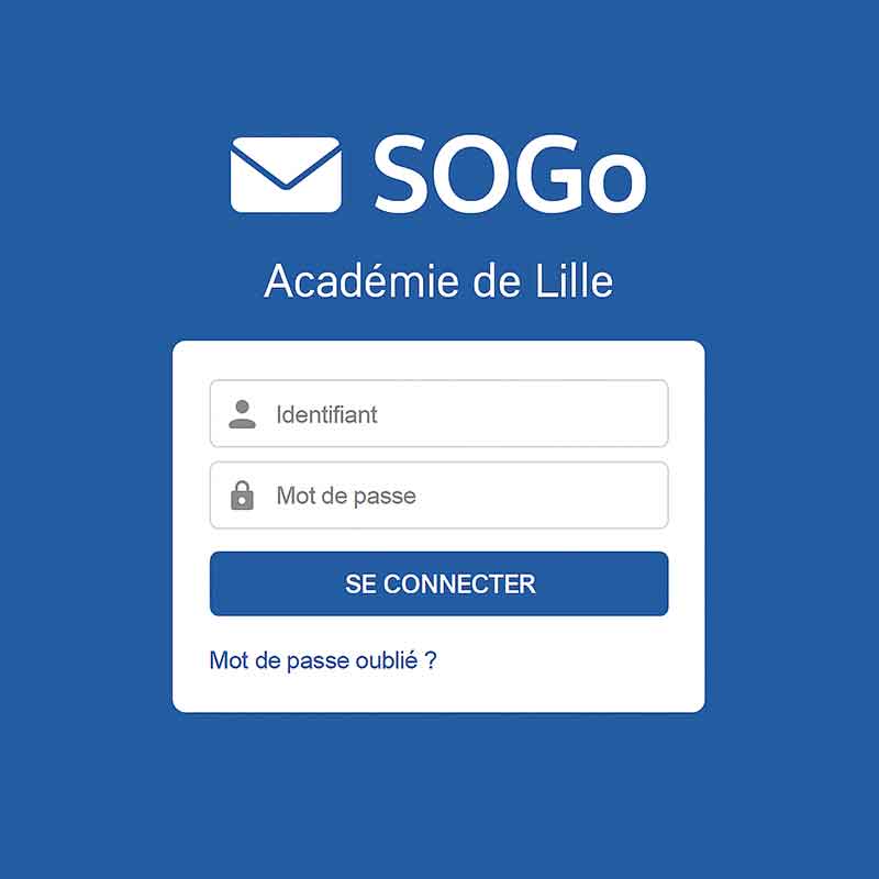 webmail SOGo de l’académie de Lille