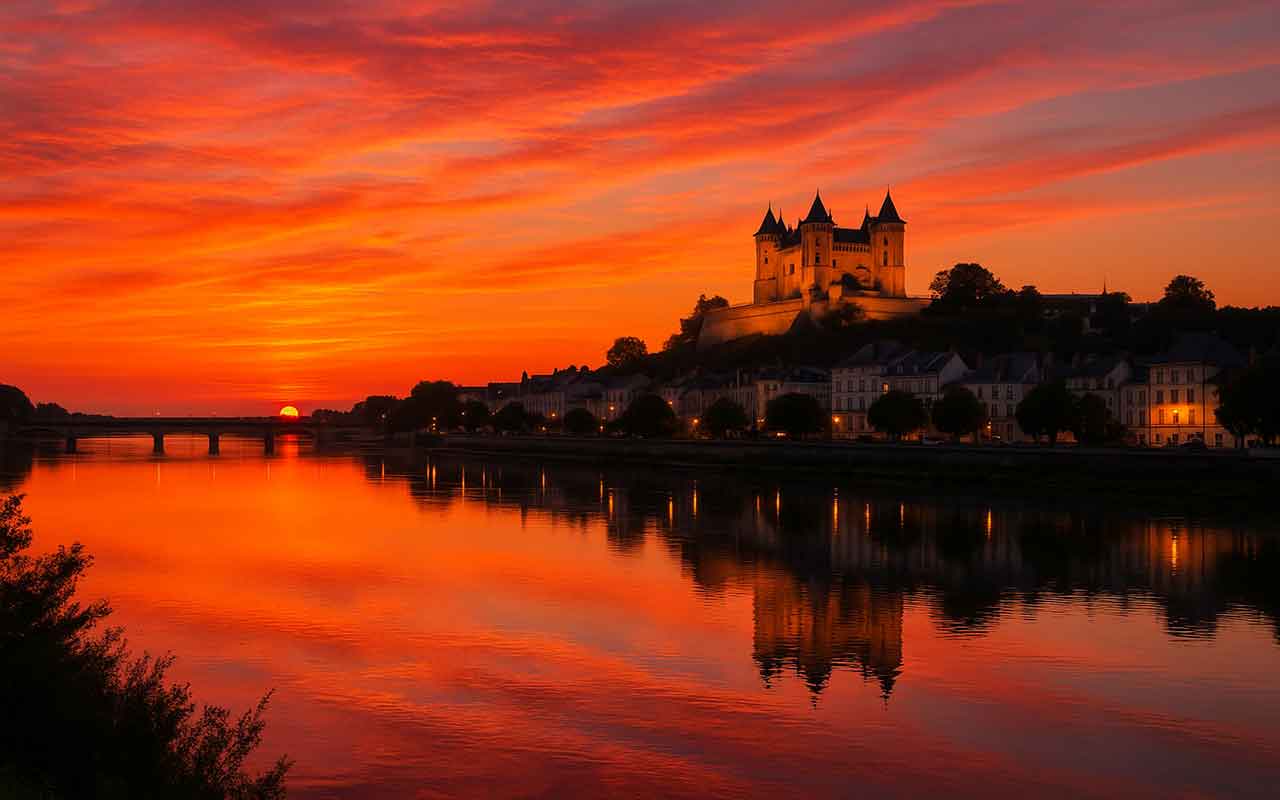coucher de soleil à Saumur est-il si spécial