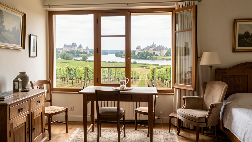 Chambre d’hôtes avec vue sur la Loire à Saumur : l’escapade idéale en Val de Loire
