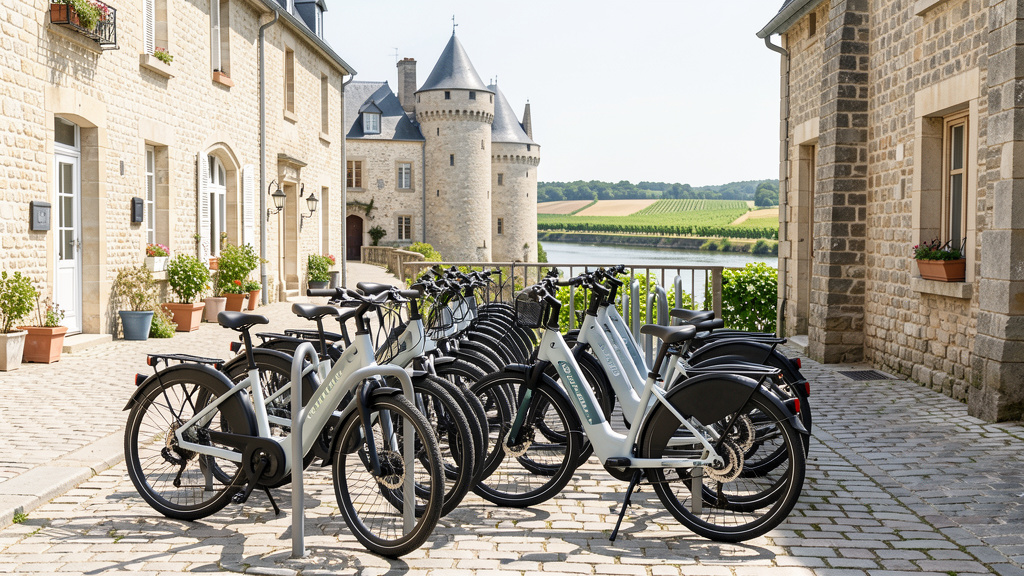 Location de vélos électriques à Saumur : explorez la ville et la Loire sans effort